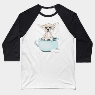 Chihuahua on Pot Baseball T-Shirt